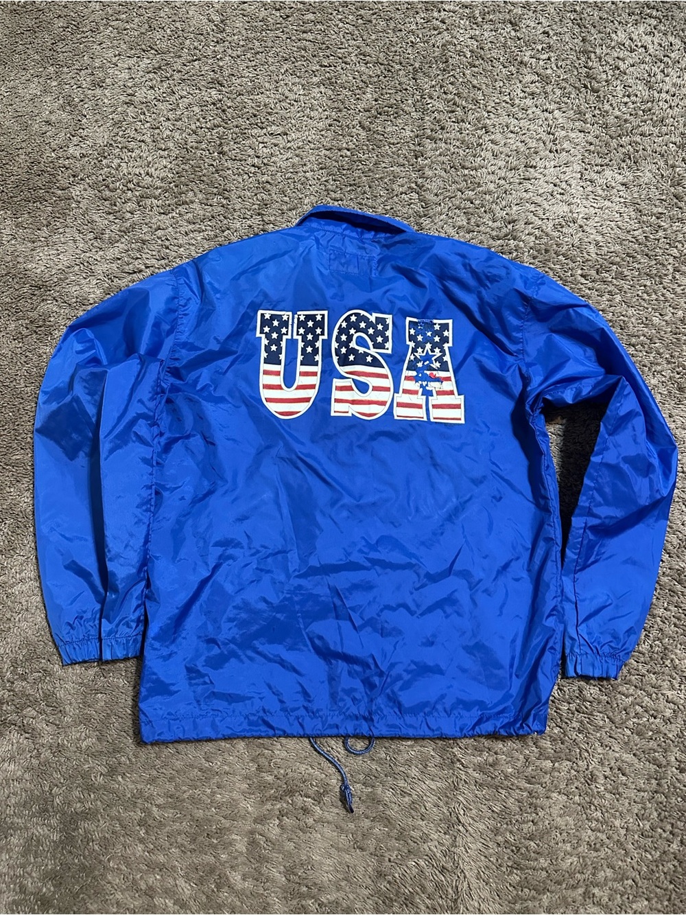 Vintage USA “triple blue” windbreaker jacket 00s size small
